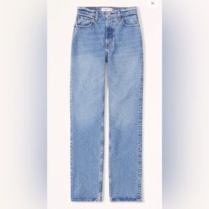 Abercrombie & Fitch Ultra High Rise 90s straight jean - color medium - size 31s
